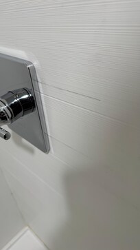 Come on guys, at least check your work! And consider putting a towel rack in the bathroom??