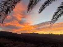 Sunset looking from terrace