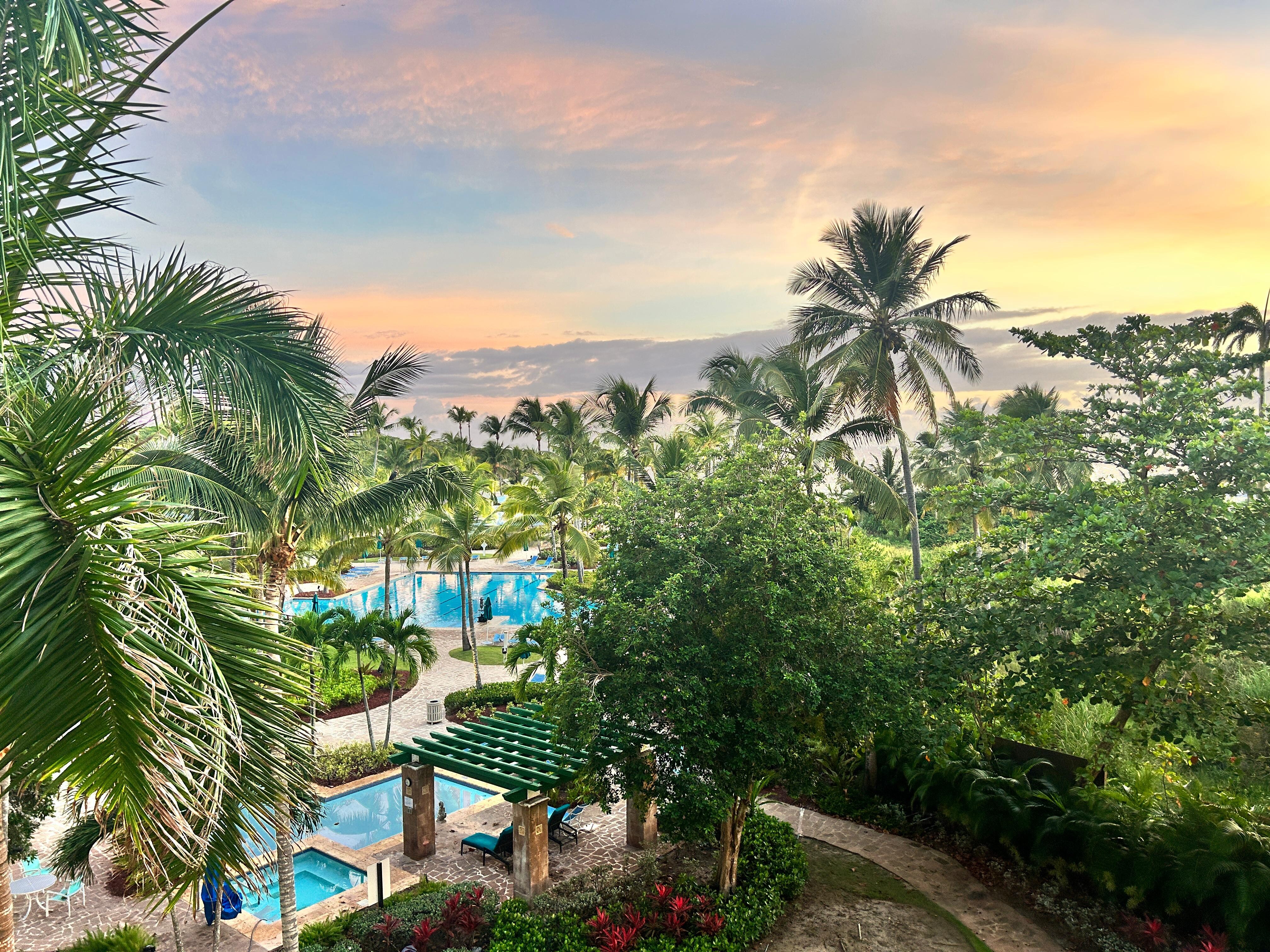 View from balcony. 