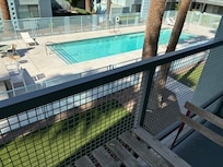 Pool view from the balcony