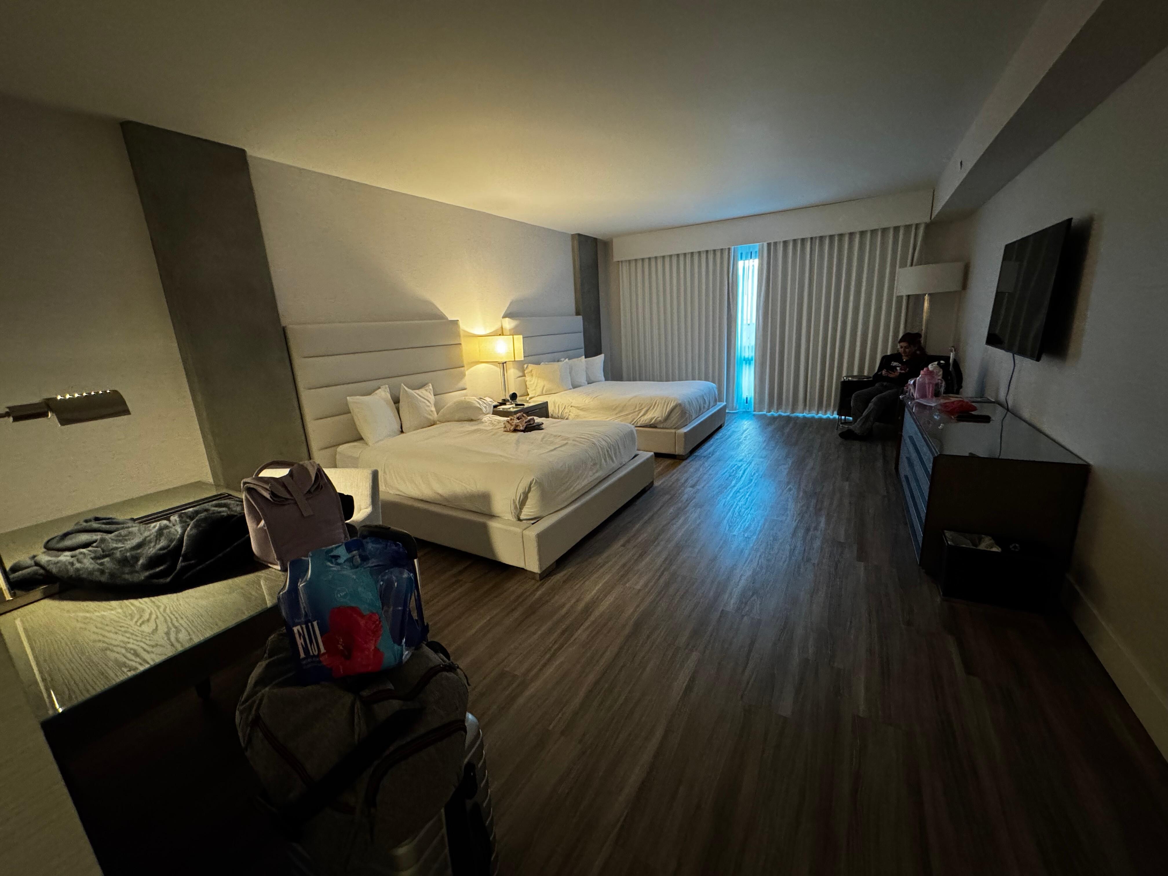 Not the villa I had booked. No living room, no couch, just a basic room
