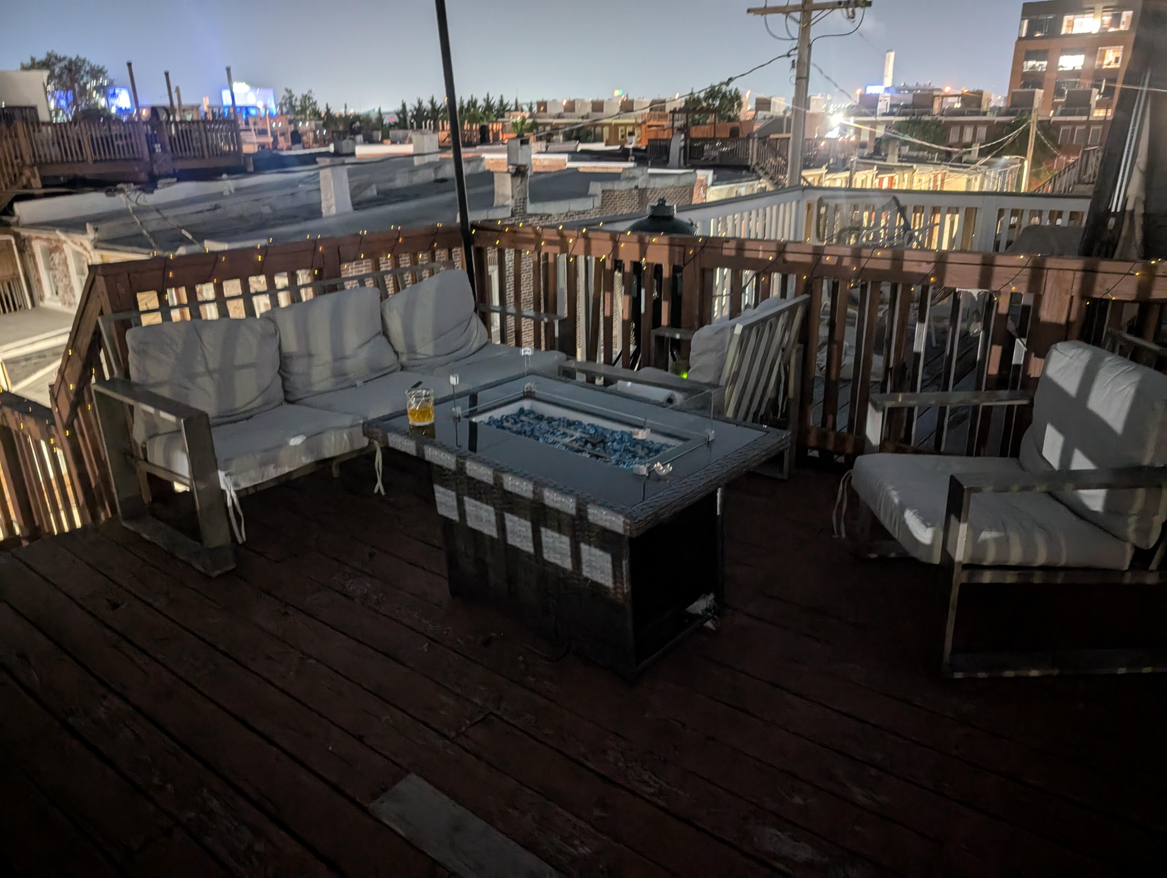 Rooftop deck