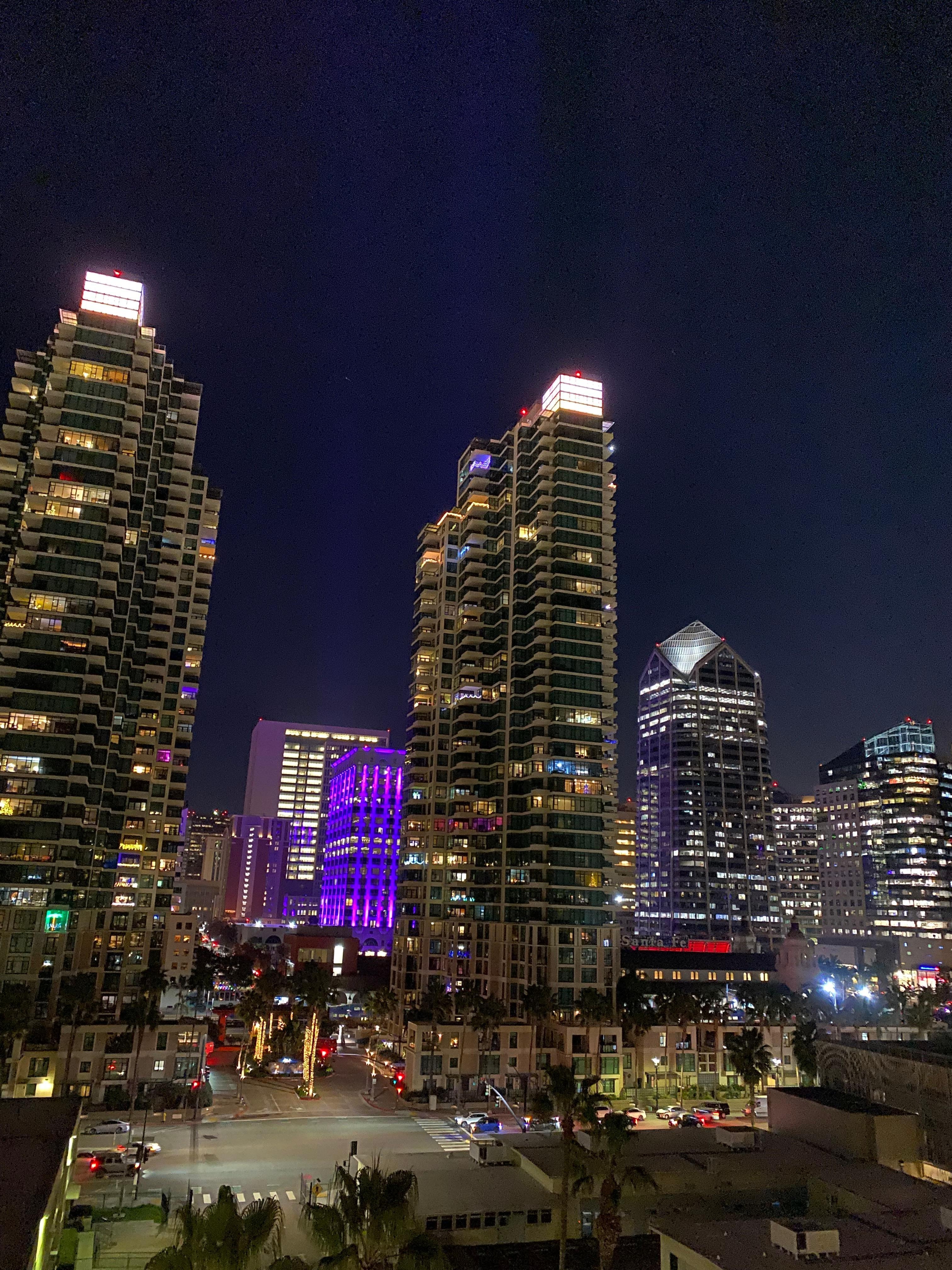 Night view from my room