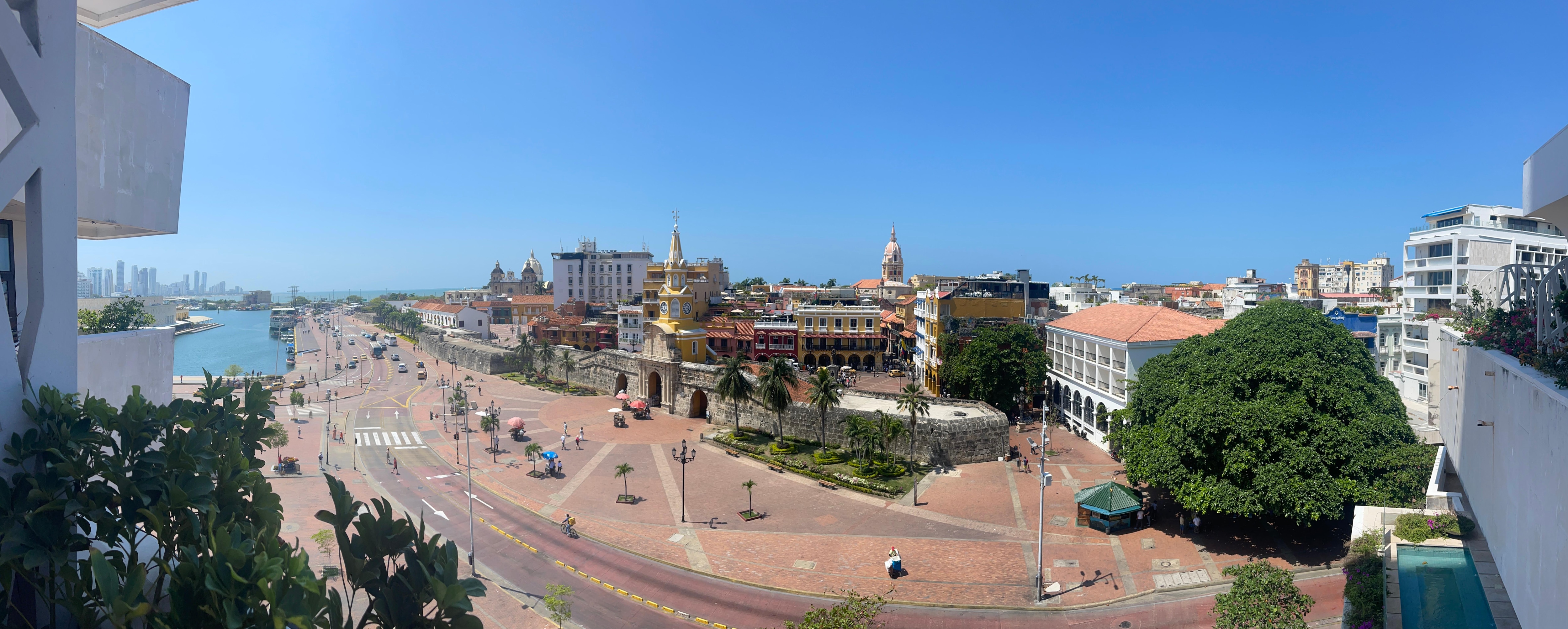 View out of my balcony (Balcony has a shower to refresh yourself.)