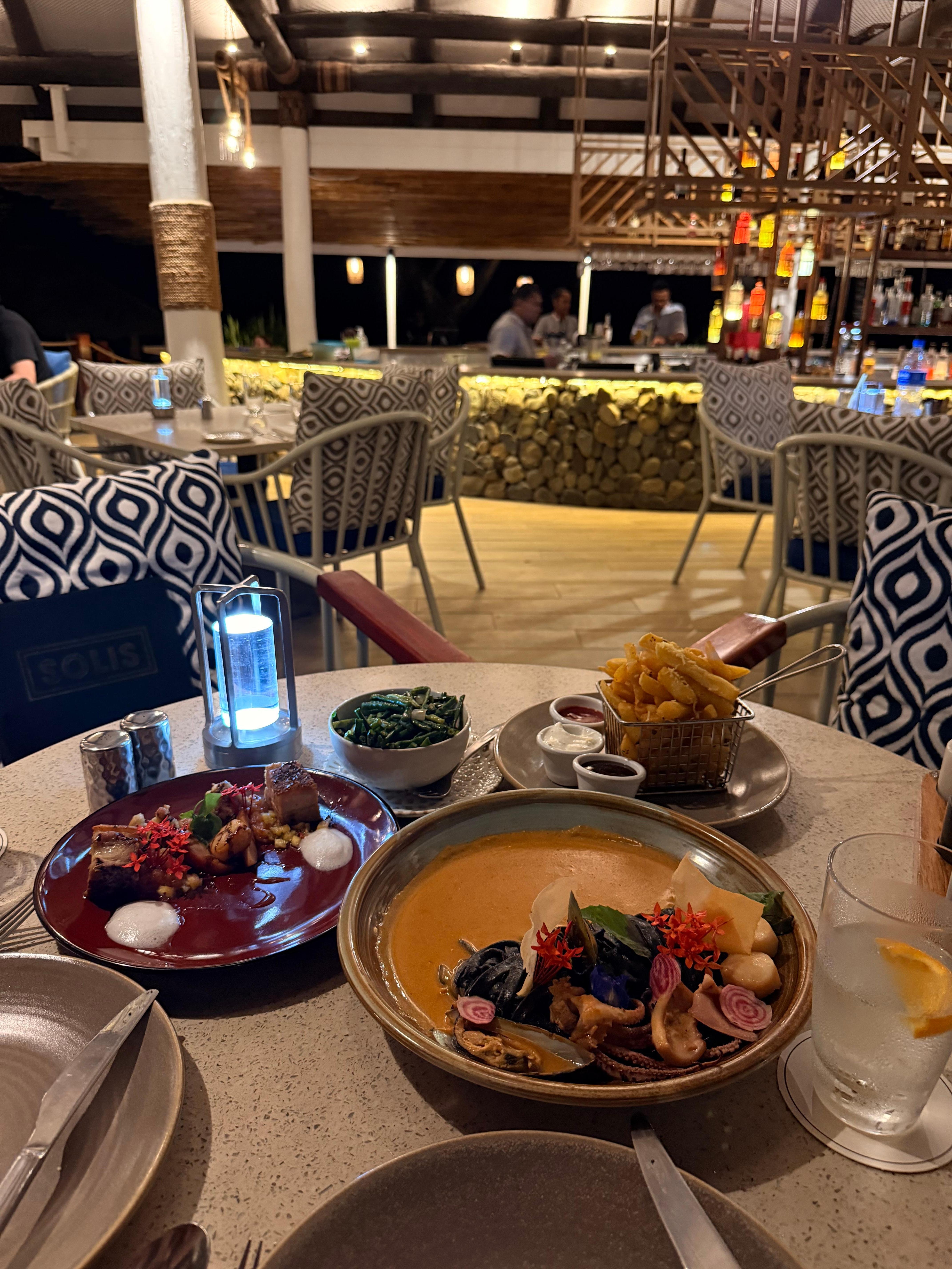 Amazing dinner at one of their restaurants