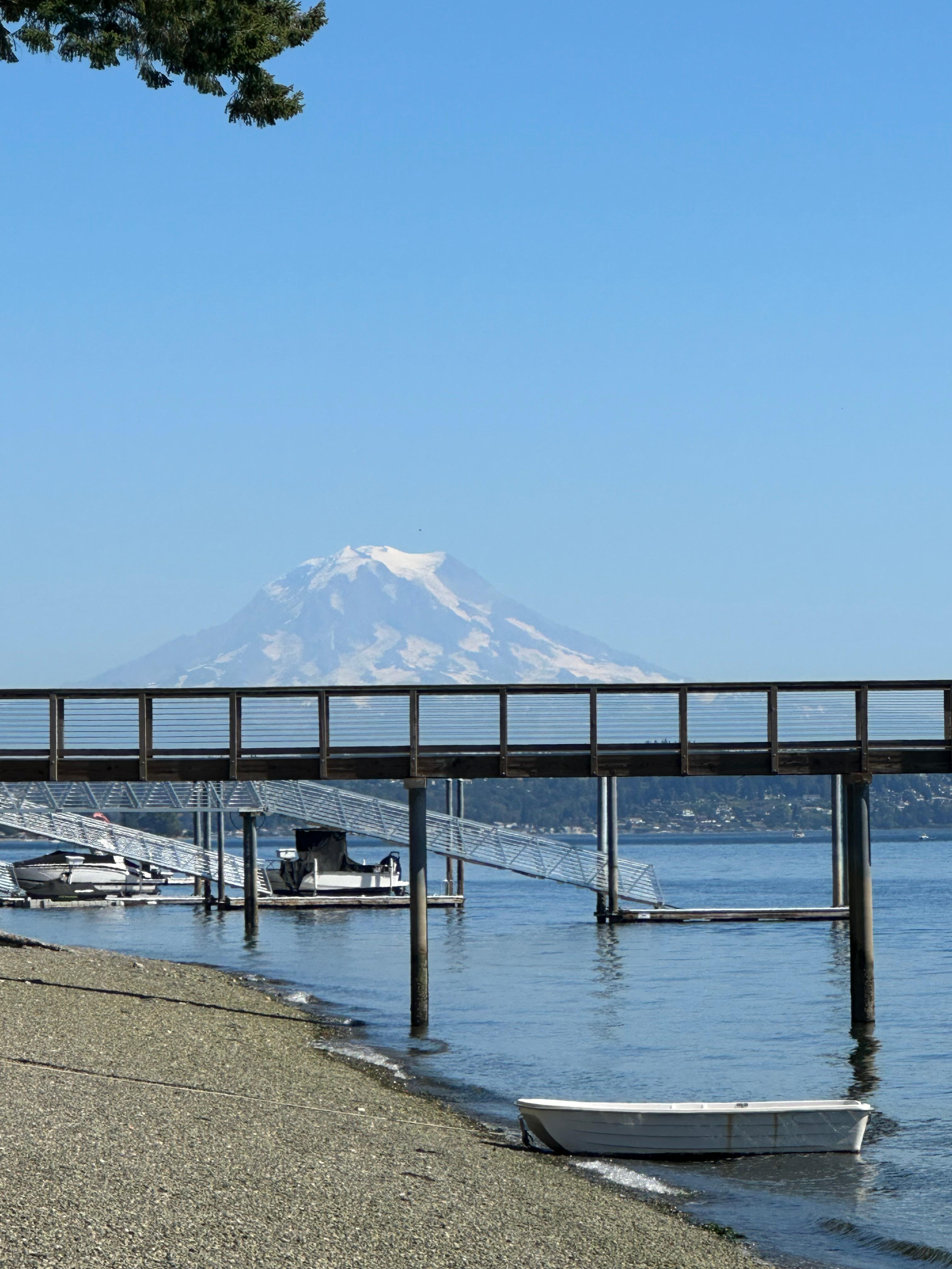 The view from the trail to the beach. 