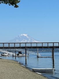 The view from the trail to the beach.