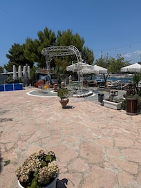 The “terrace” - looks nothing like the photos