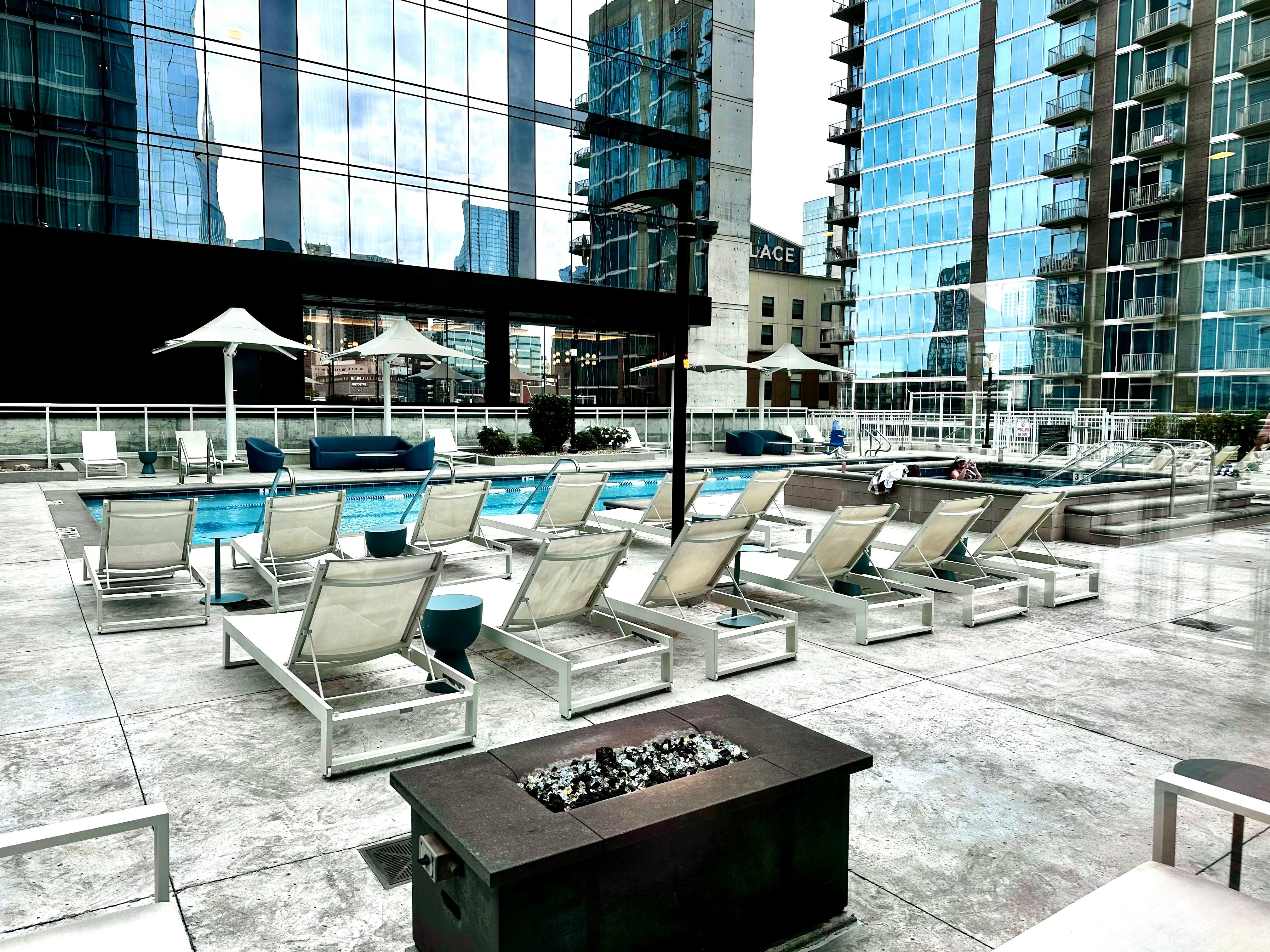 10th floor pool and hot tub