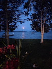 Moonrise from the deck, 8/8/25