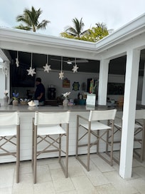 Bar inside pool area