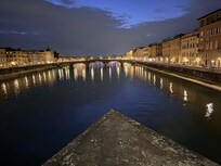 Multiple bridges for access across the river.