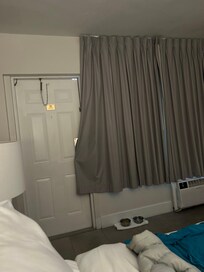 Look at top right light coming in door