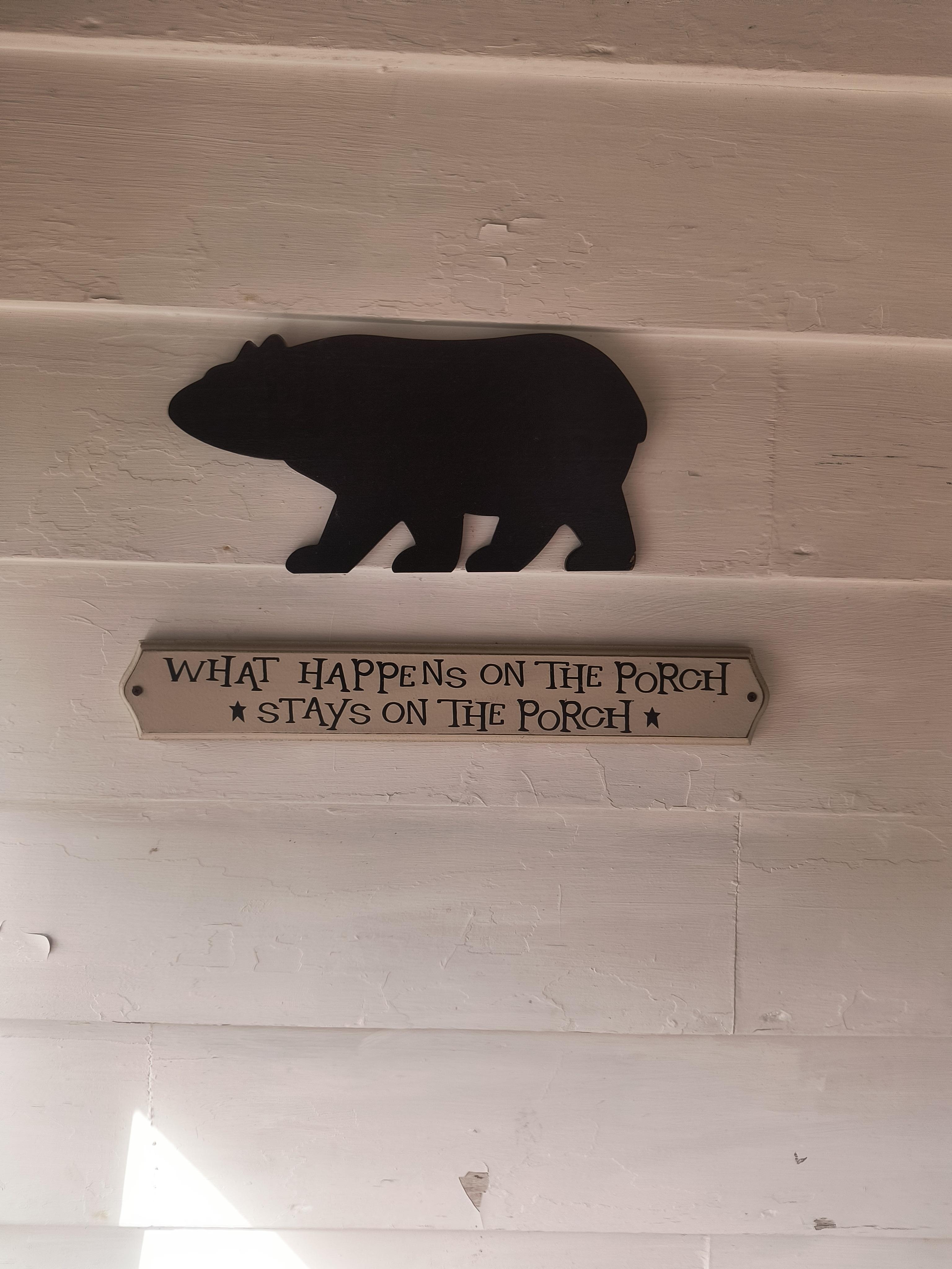 101 Bears are present in and around the cabin.