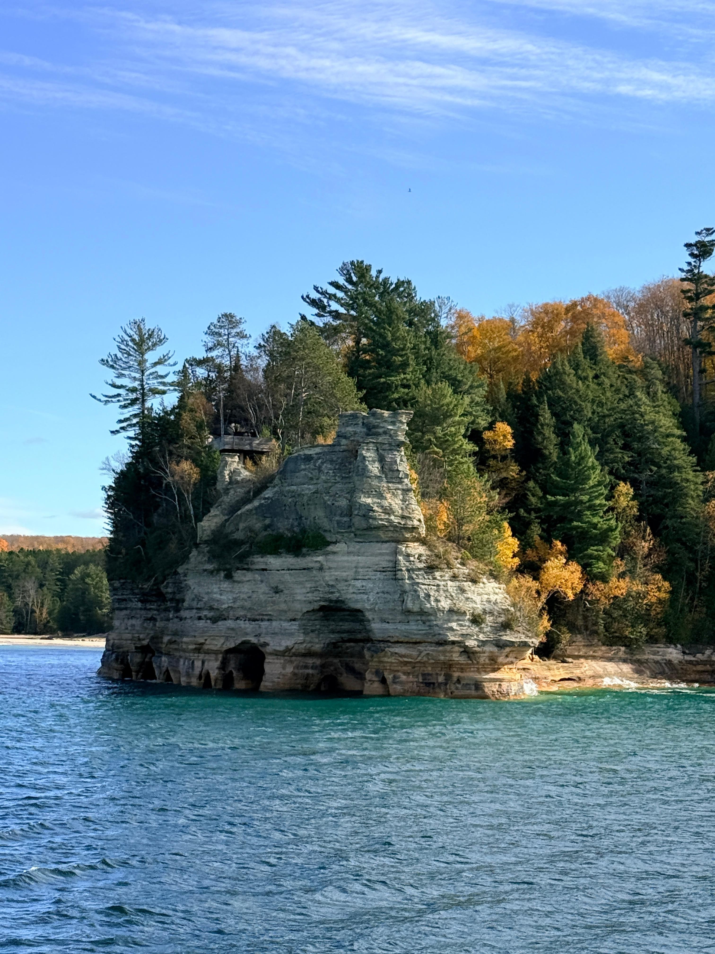 Photo taken while on the Pictured Rocks boat tour