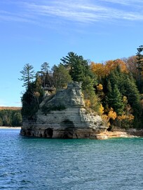 Photo taken while on the Pictured Rocks boat tour