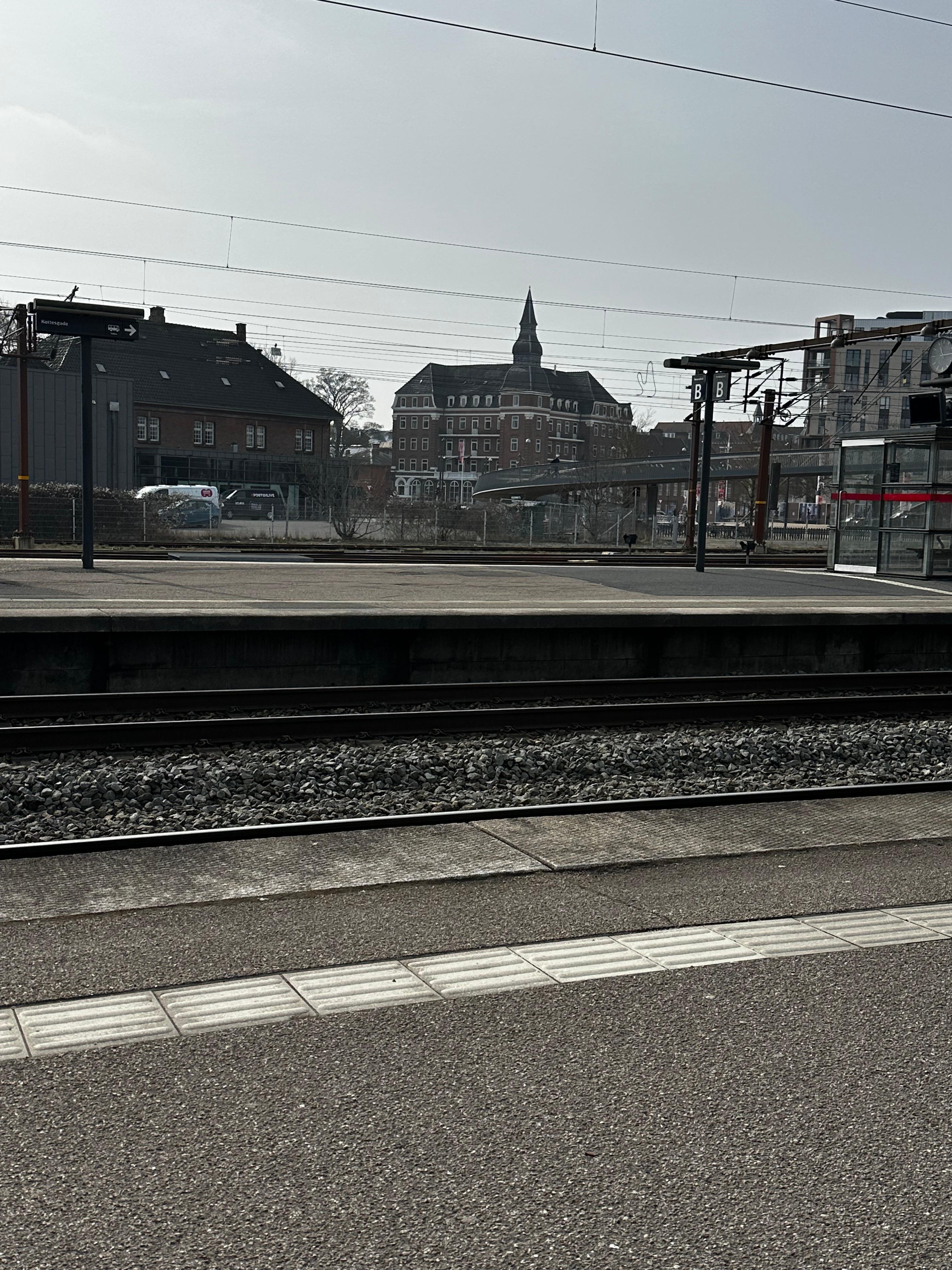 The hotel from the station platform 