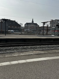 The hotel from the station platform