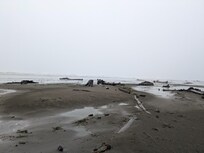 King tide, stormy day.