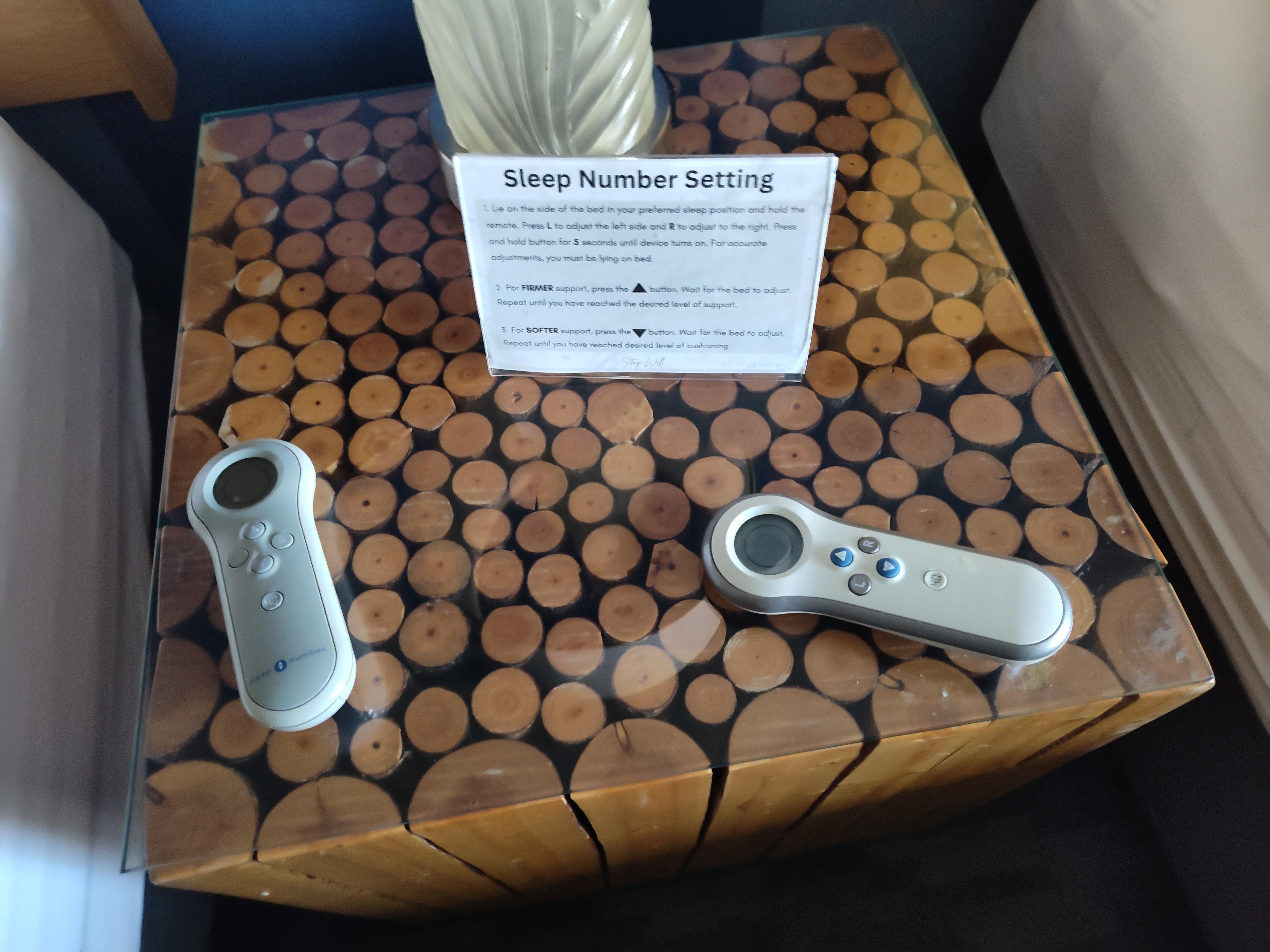 Remotes for the bed