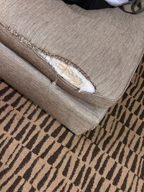 Tear in couch