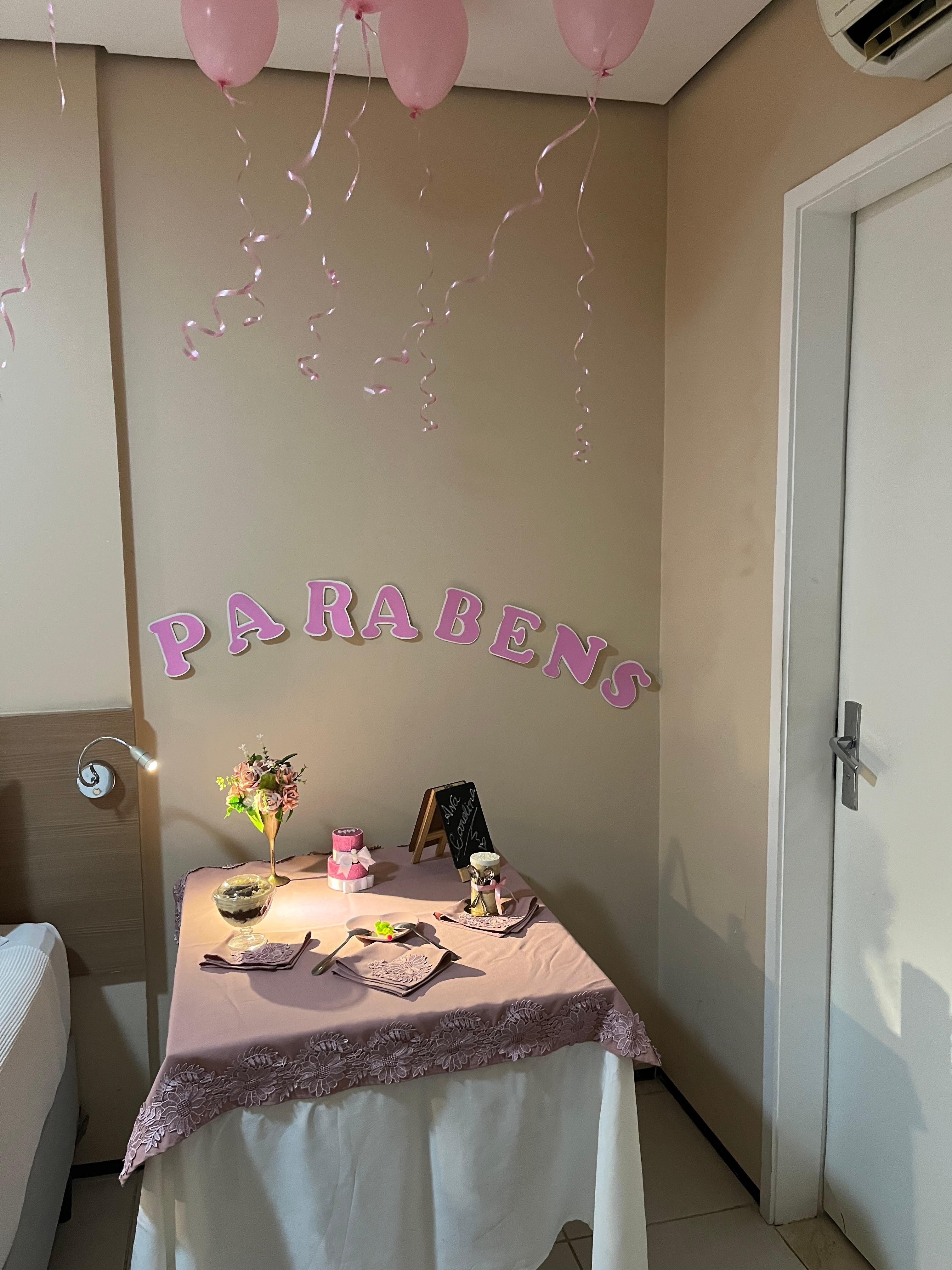 Surpresa feito pelo Hotel