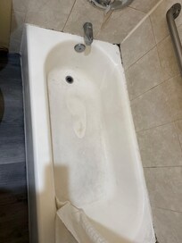 One room’s bathtub