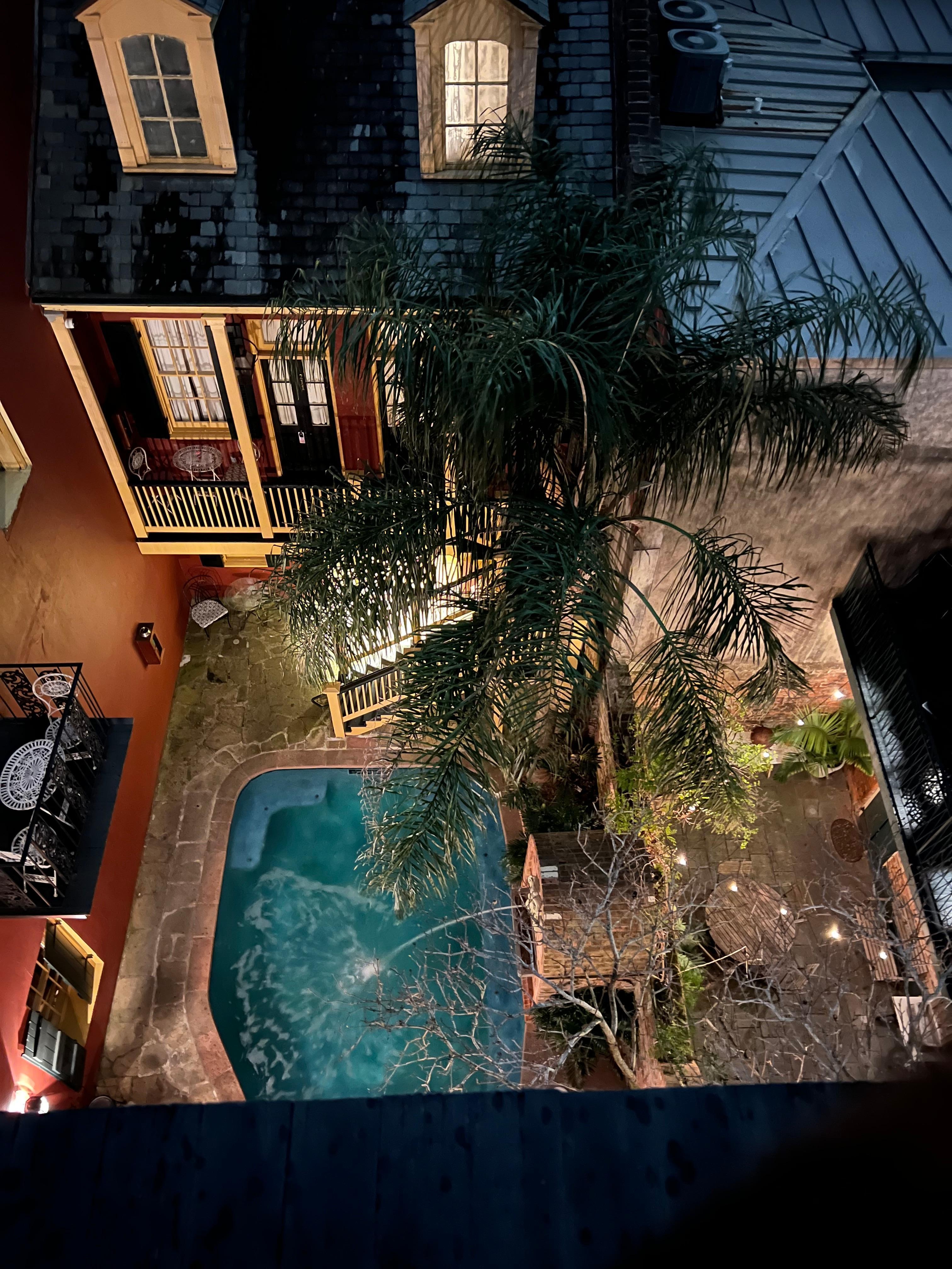 Small but nice pool in courtyard 