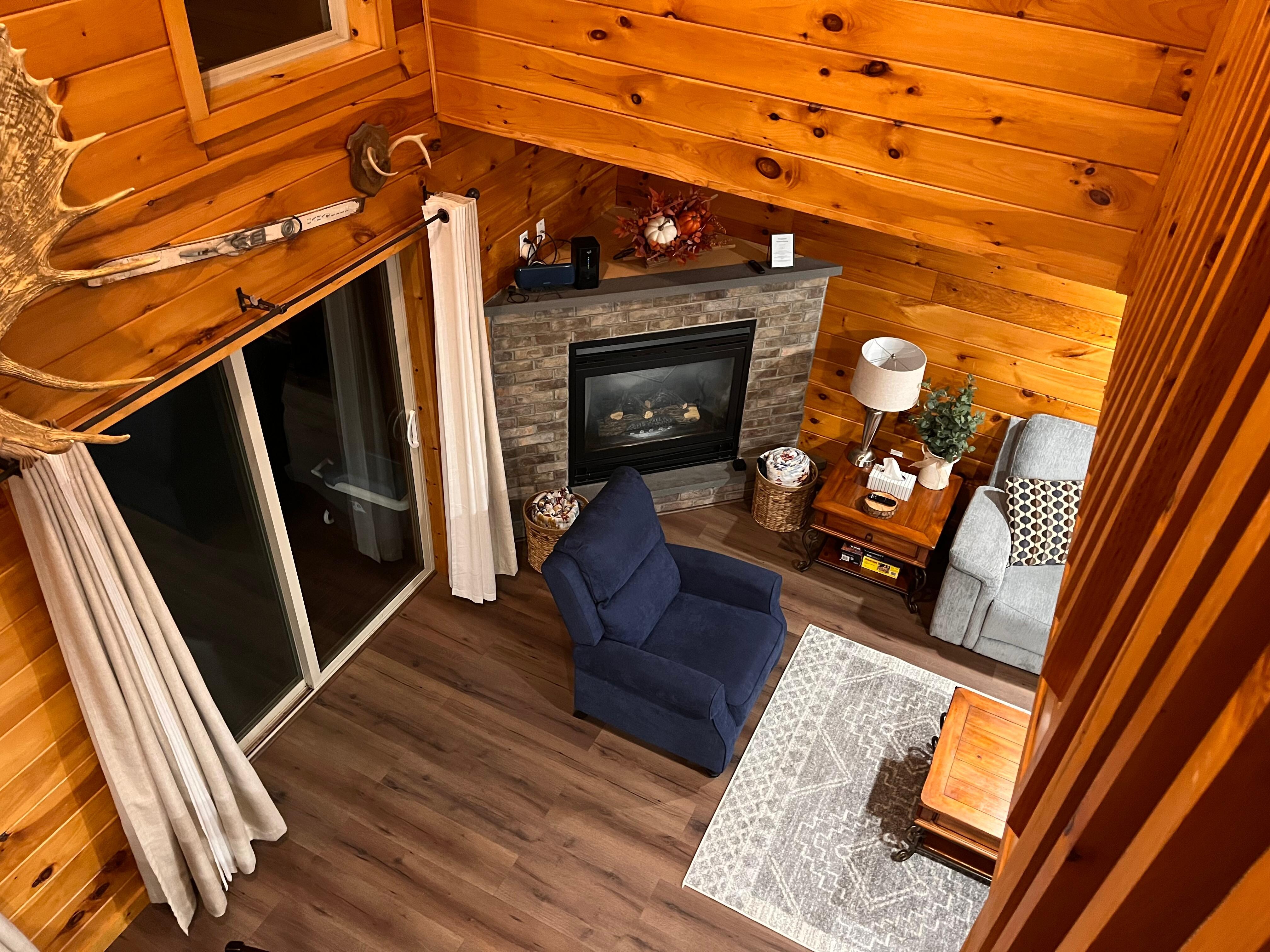 Living room from loft above