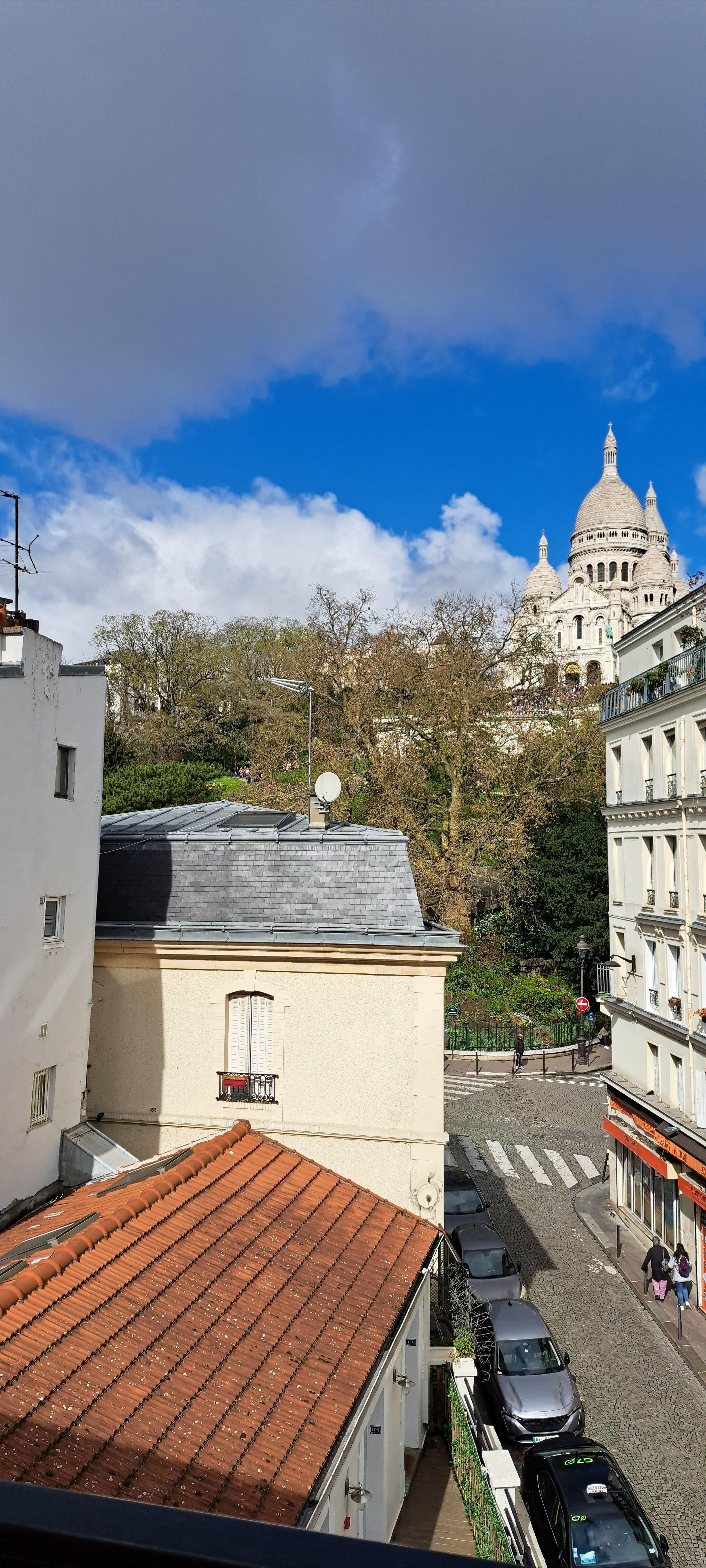 View from our room on a cloudy day