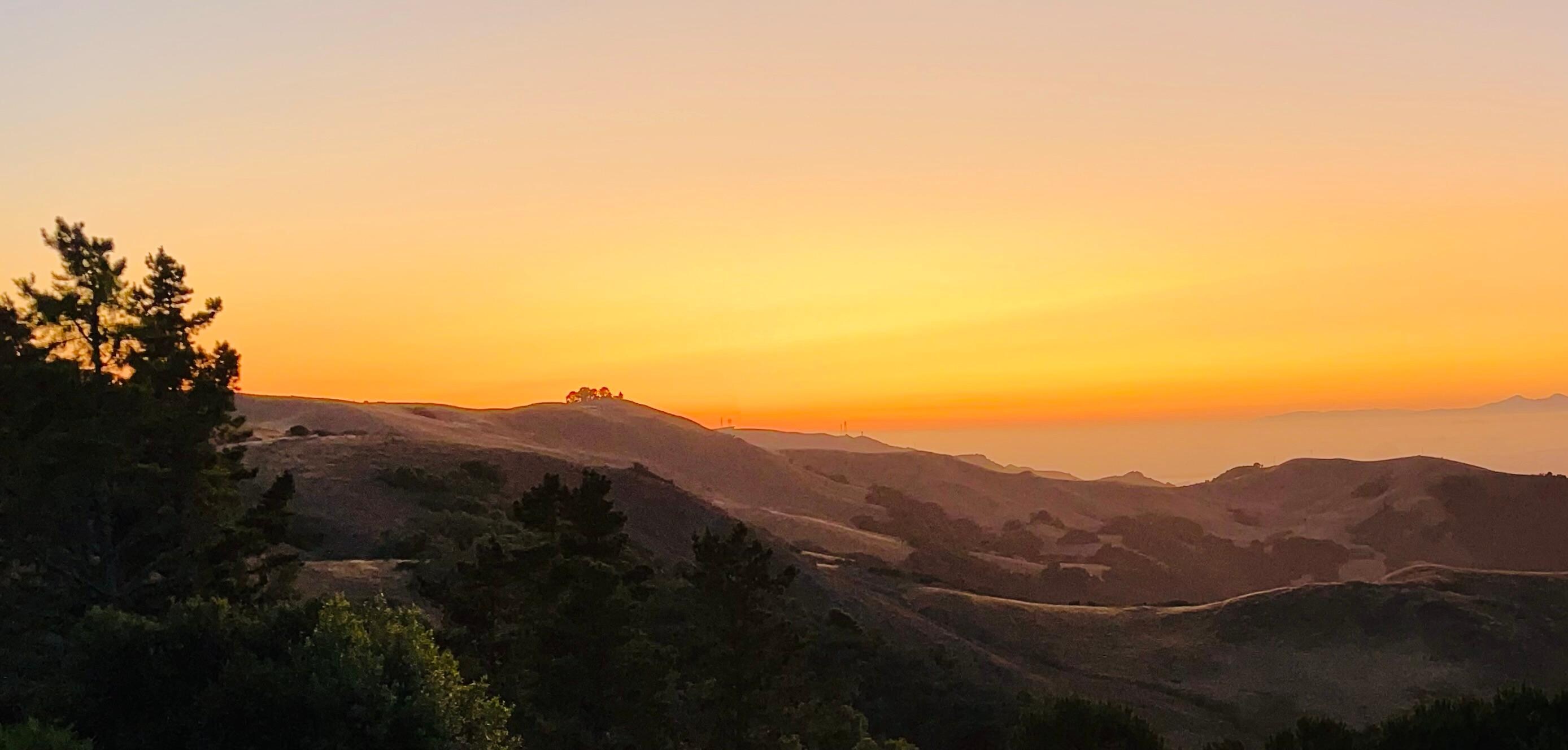 Sunset from back porch 