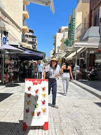 Bustling market area