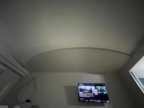 Poor lighting. No ventilation. Musty/dank smell within the room (318) and hallway