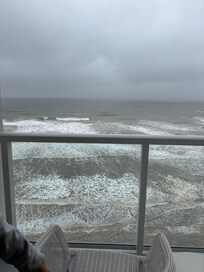 View from our room’s balcony