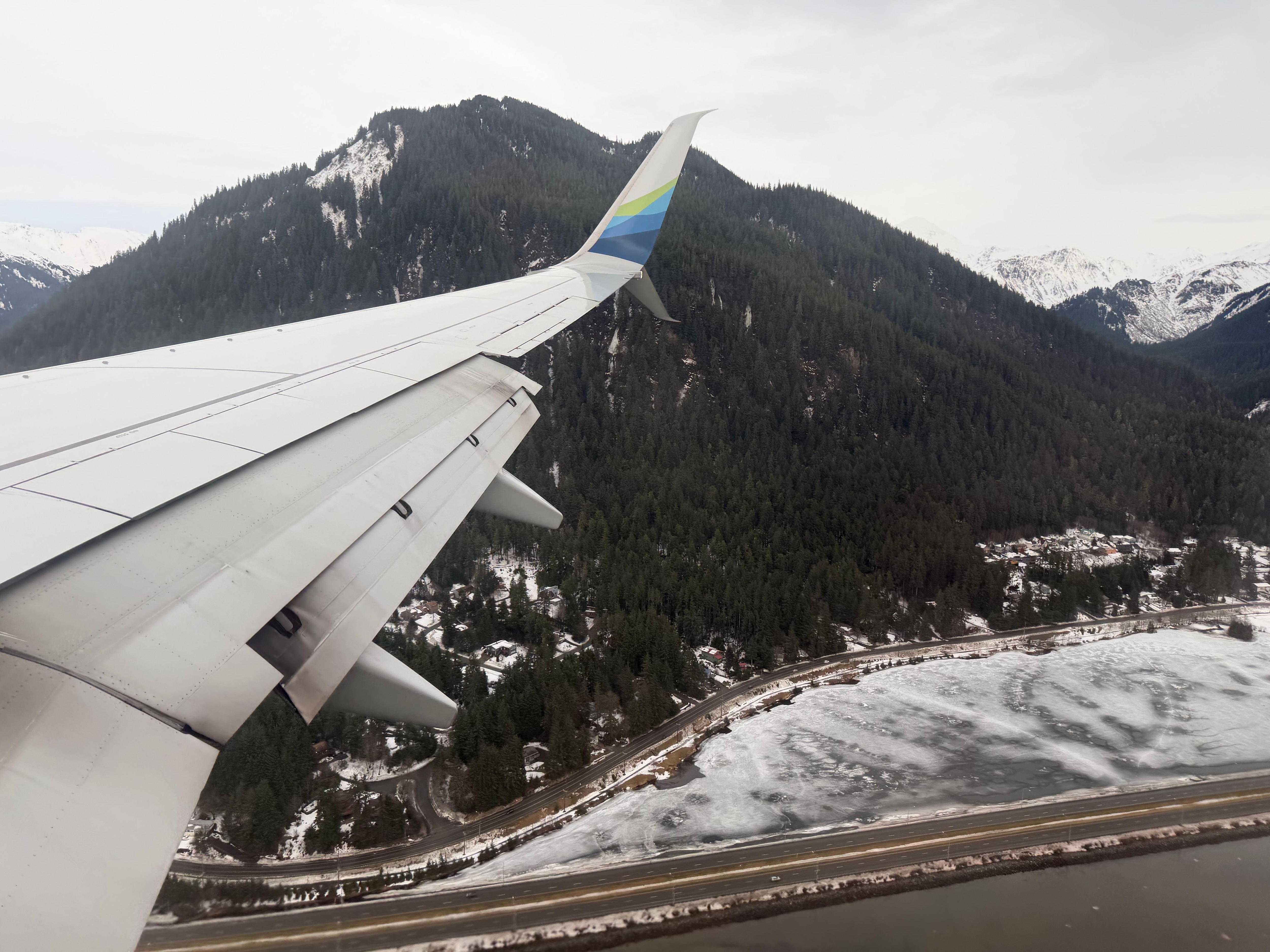 The descent into Juneau 