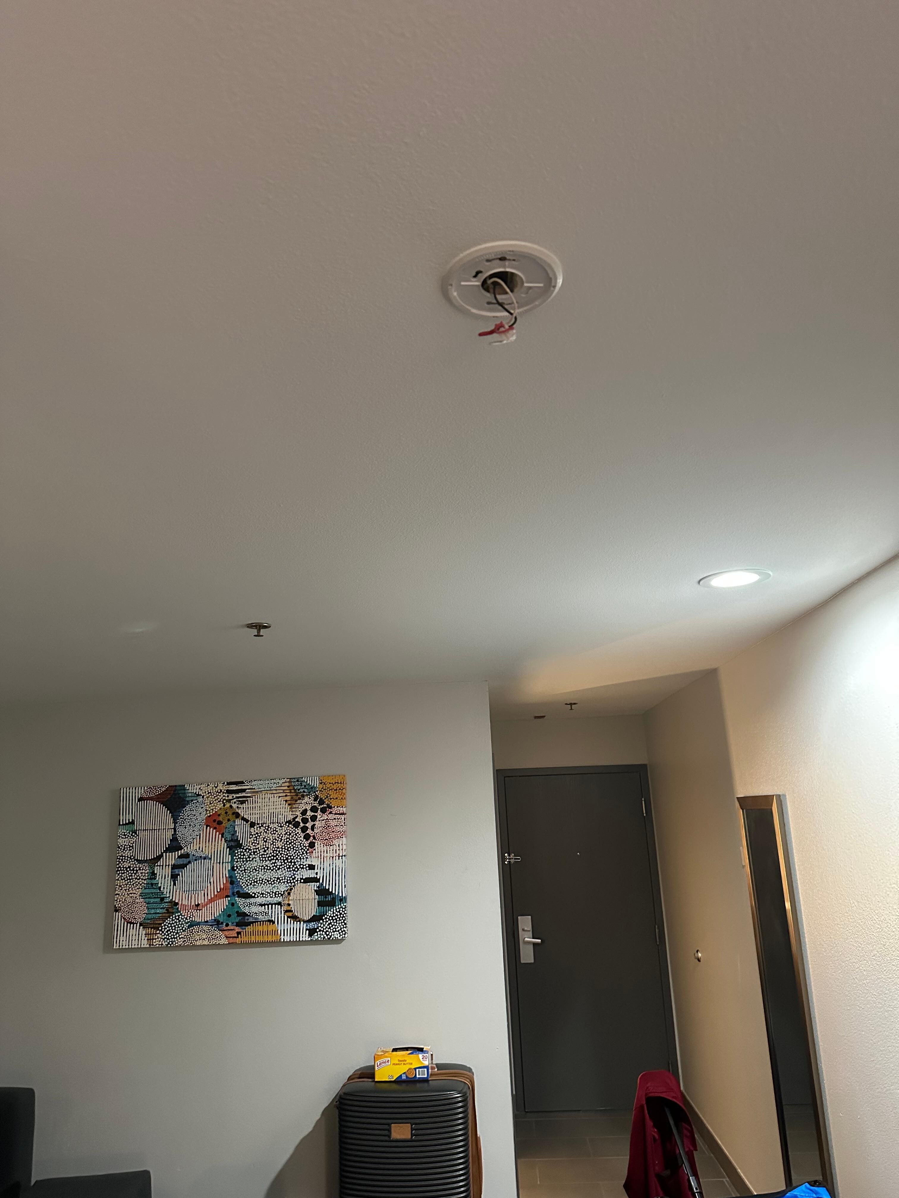 Stuff hanging from the ceiling.