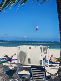View from the beach cabanas