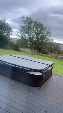 The hot tub and views from our bedroom