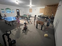 Game room was awesome- the initial draw really to booking. Gave adults a lot of free time knowing they were contained and busy playing.