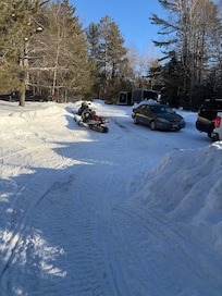 View of the driveway from the house