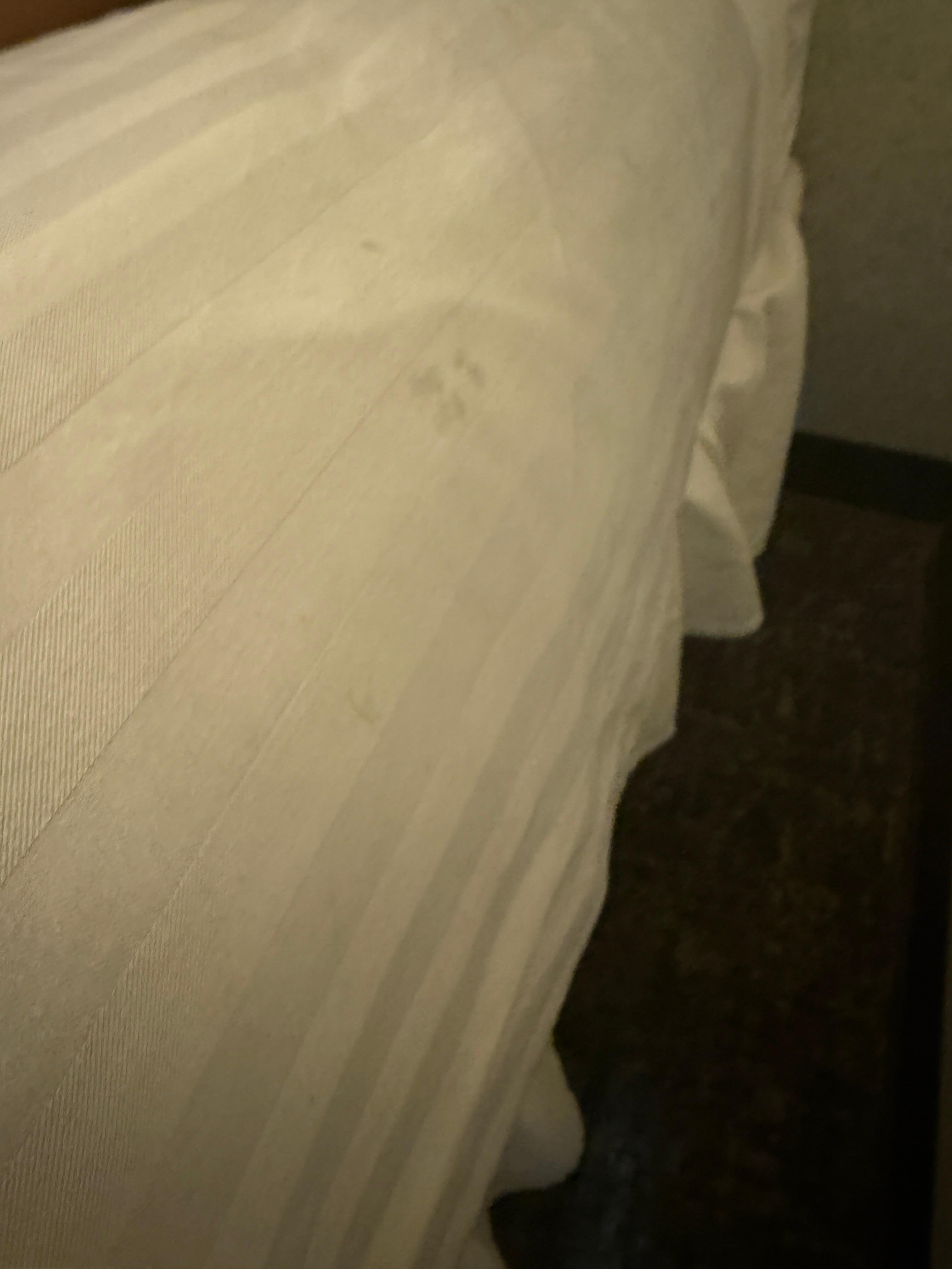 Mattress and sheets dirty