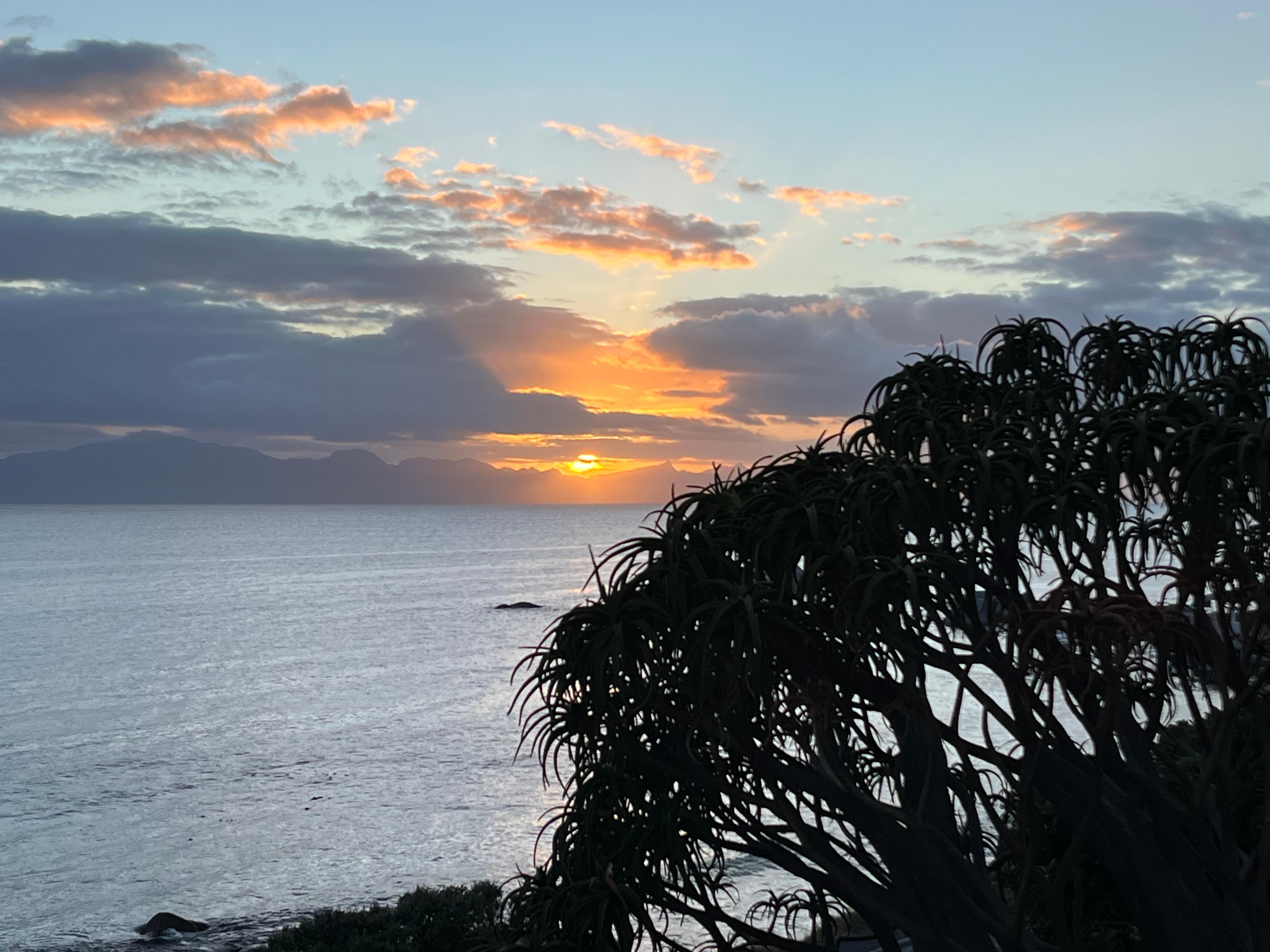 Sunrise from the room. 