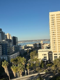 View from King bed bay view