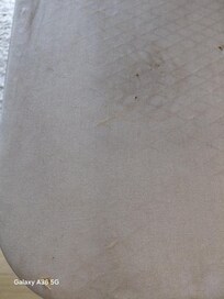 Stained ironing board cover