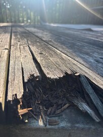 This is the outside deck that goes to the pool.