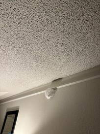 Plastic bag over smoke detector