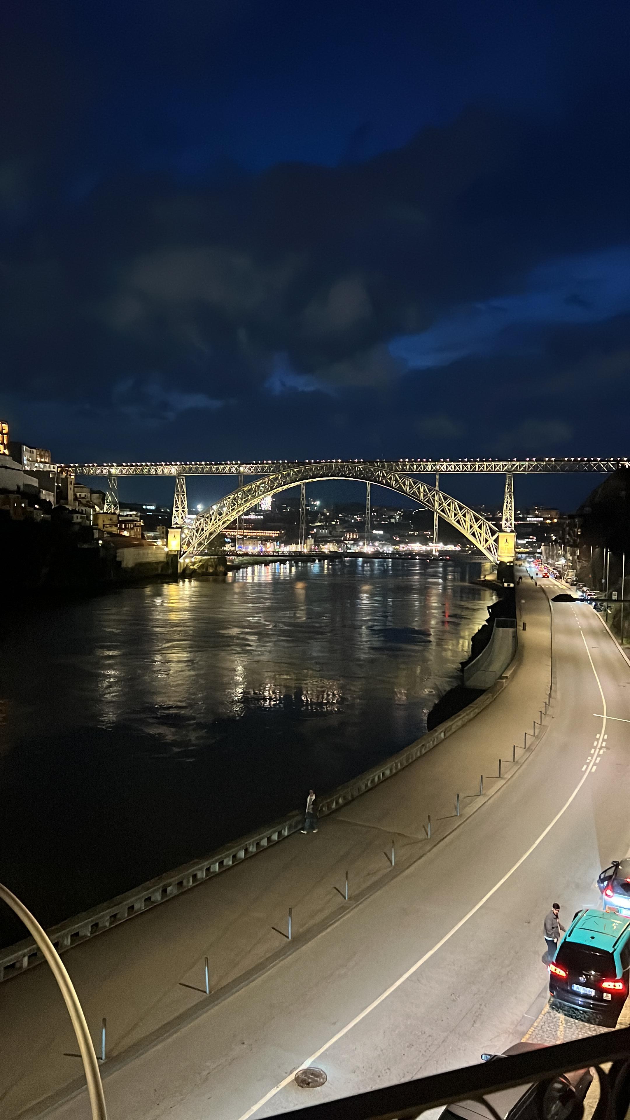 Night view from our room