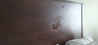 Greasy headboard