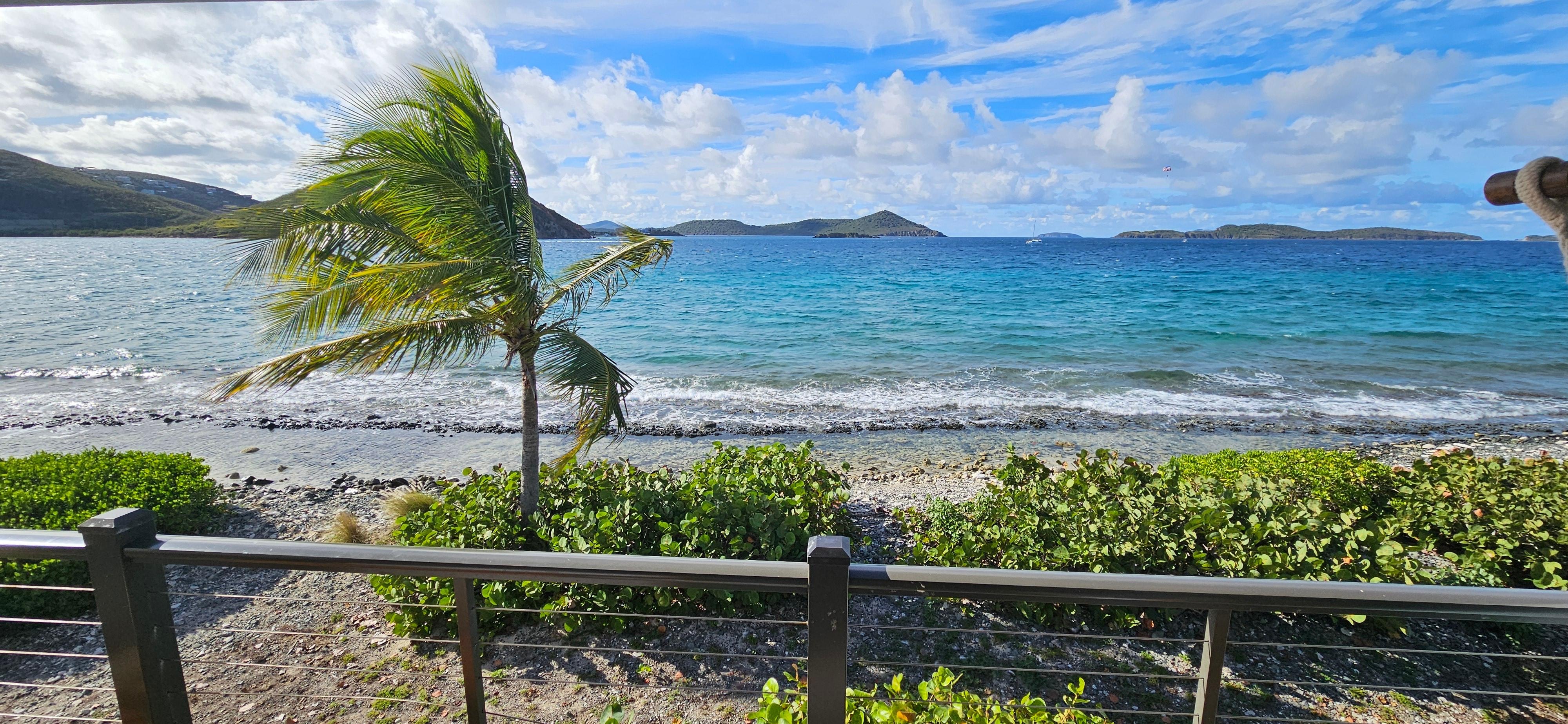 The view from the balcony. 