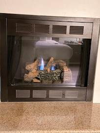 Chimenea dentro de la habitación